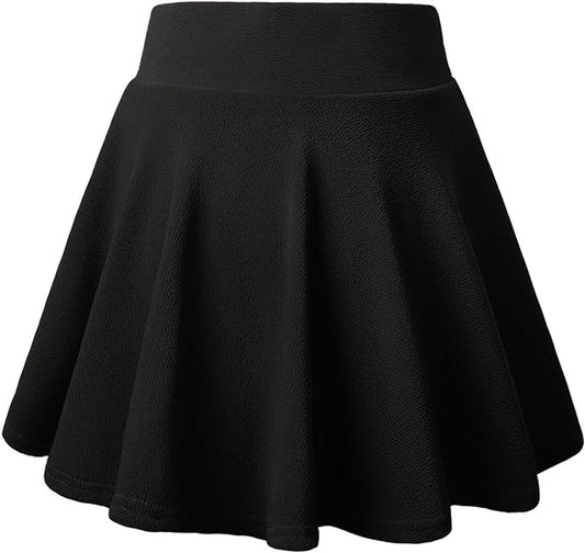 ALYNE Girl's/Women's Classic Stretchy All Time Classy Flared Skater Skirt