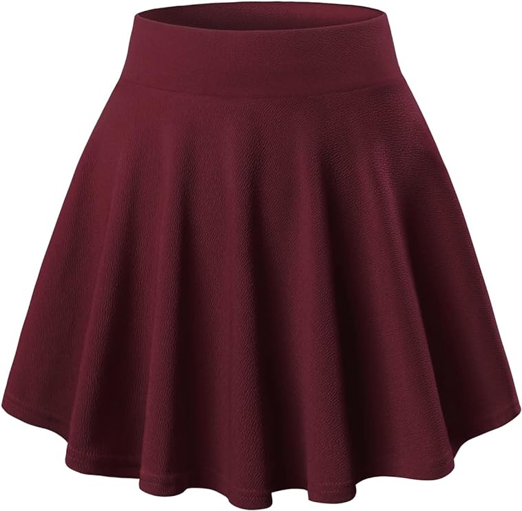 ALYNE Girl's/Women's Classic Stretchy All Time Classy Flared Skater Skirt